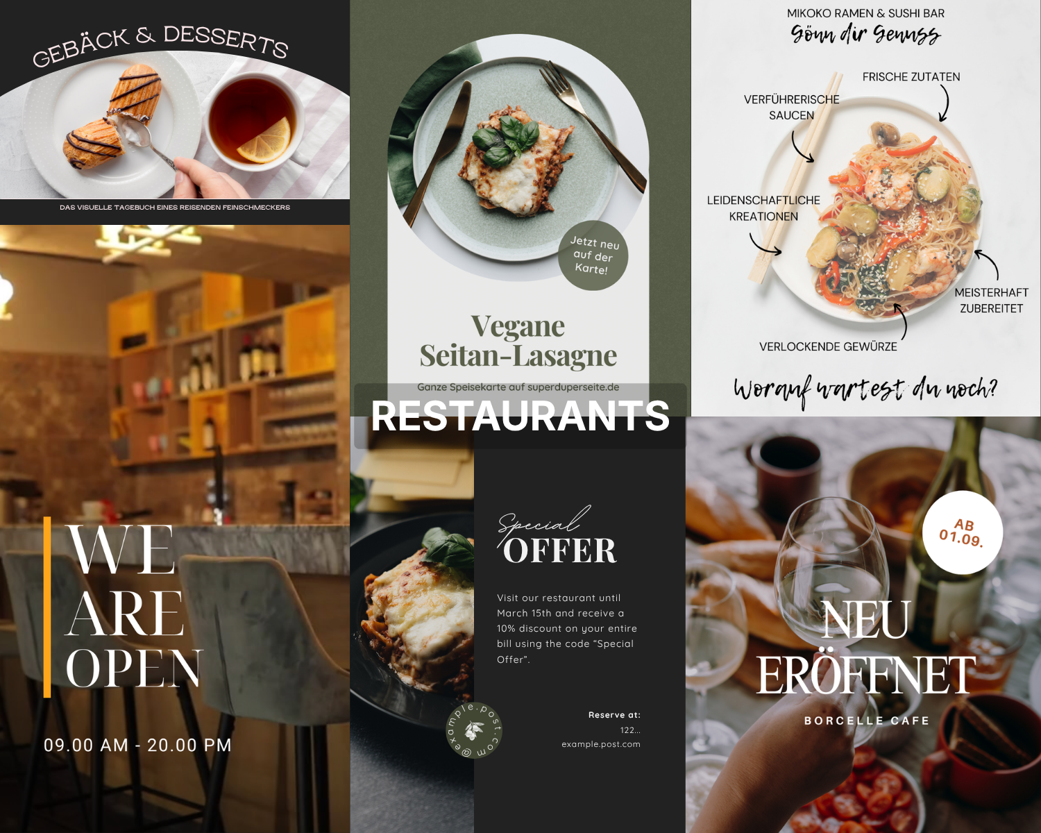 Restaurant Content-Beispiel